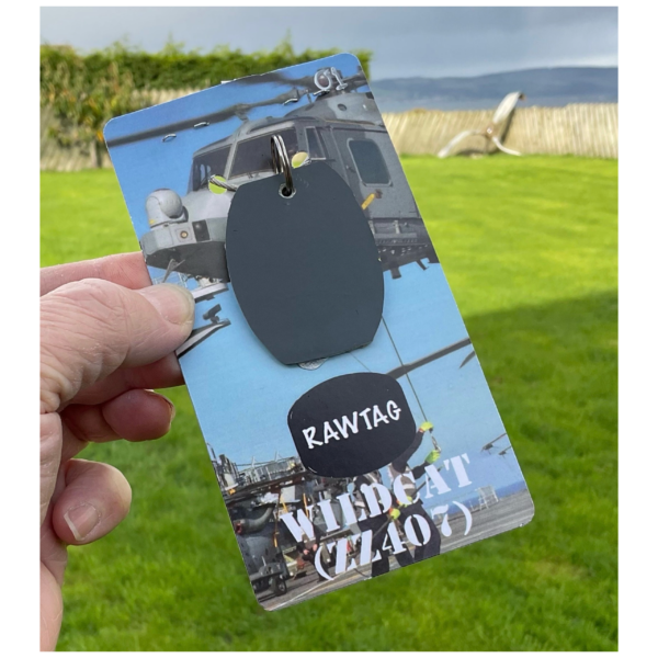 RAWTAG #06: Agusta Westland Wildcat Helicopter. ZZ407. Composite Panel Tag. - Image 4