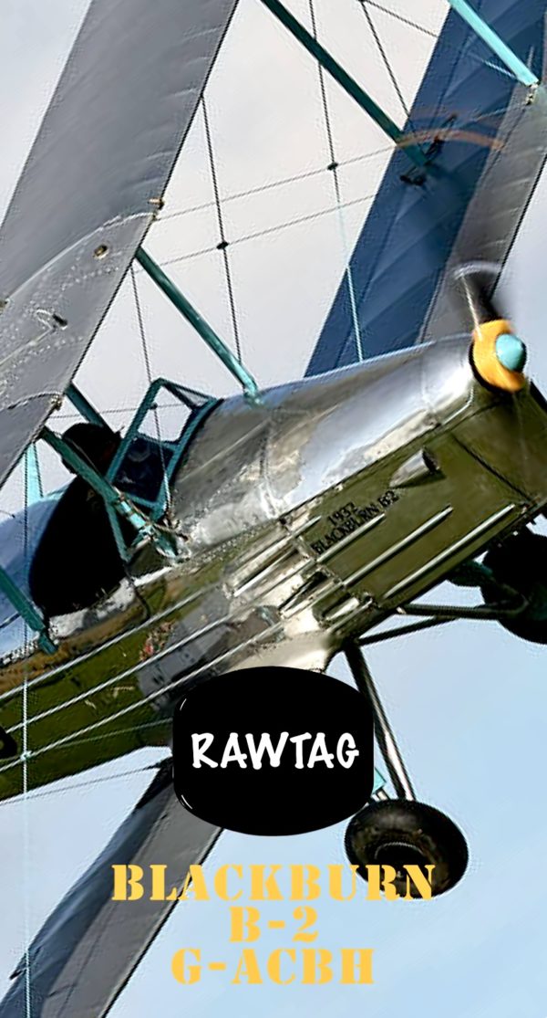 RAWTAG #18 Blackburn B-2 1930’s Bi-Plane External Skin Tag.