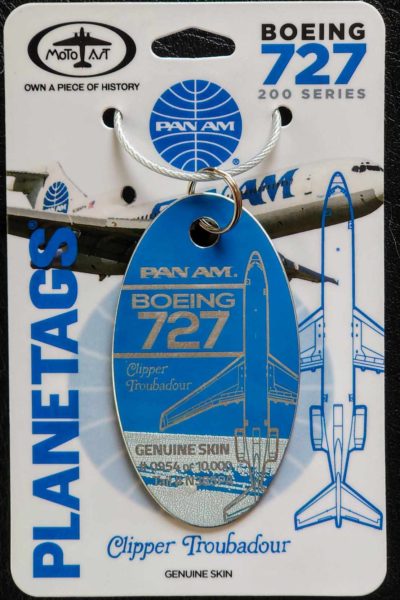 MOTOART PLANETAGS PAN AM B727 (N385PA)