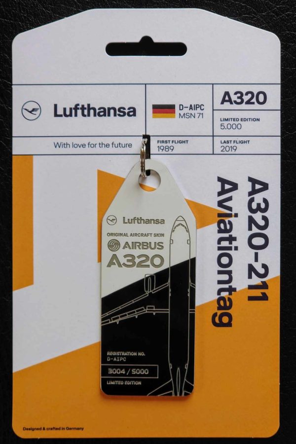 AVIATIONTAG LUFTHANSA A-320 (D-AIPC)