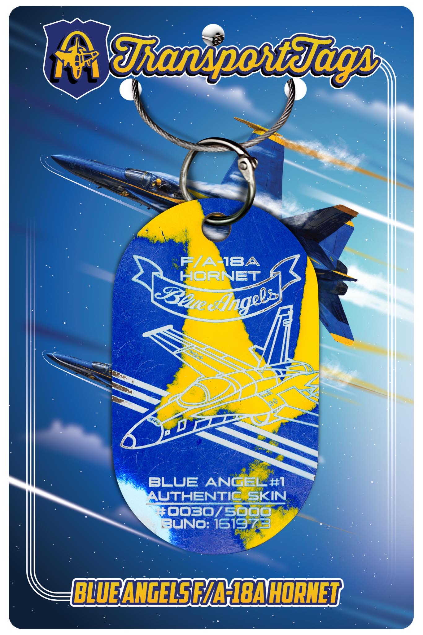 TRANSPORT TAGS F/A-18A 'BLUE ANGEL' - The Tag Collective Club