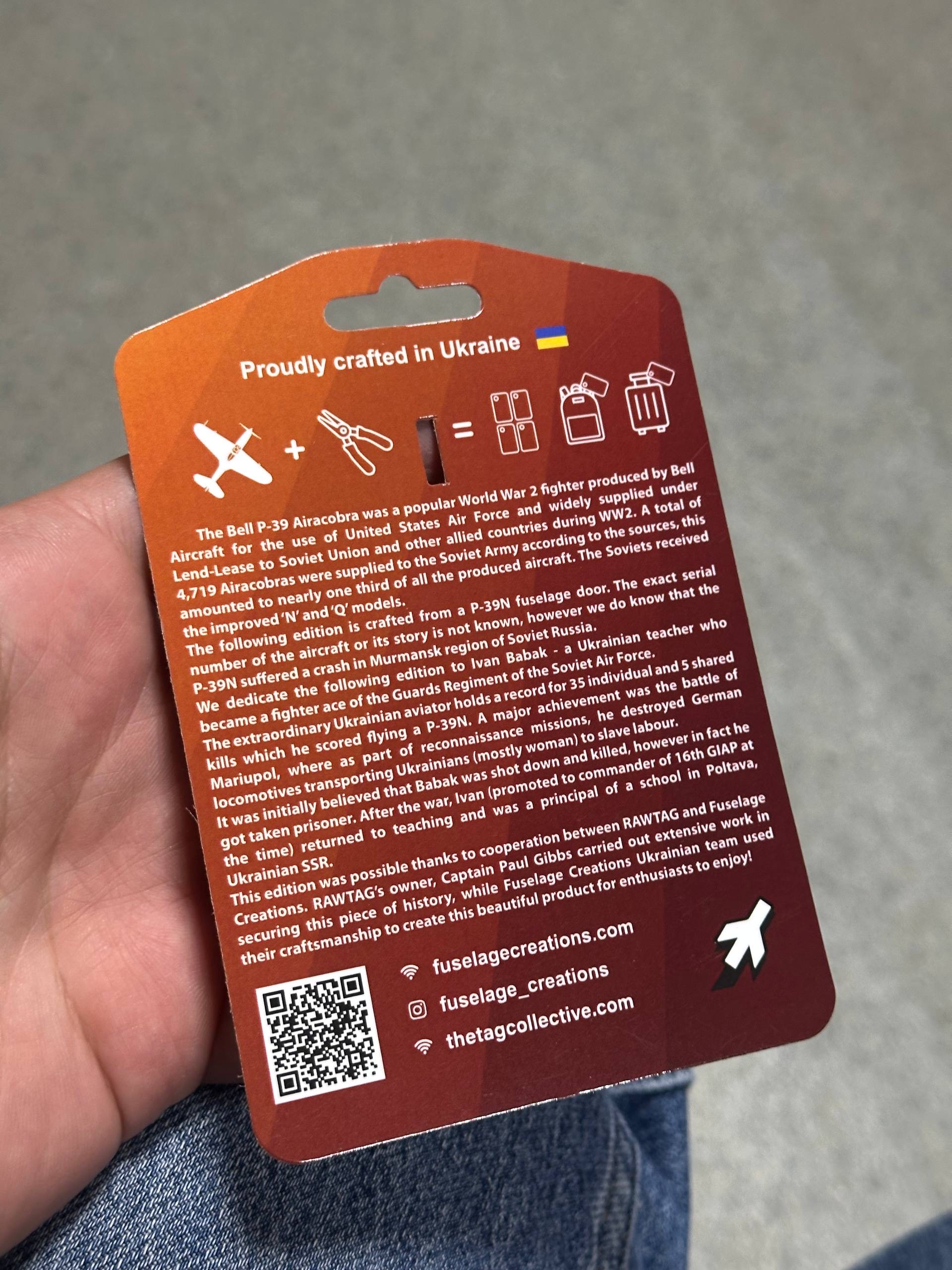 FUSELAGE CREATIONS / RAWTAG COLLAB BELL P-39N - Image 3